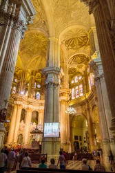 Malaga, Costa del Sol, Spanje. Kathedraal.